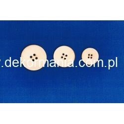 SKLEJKA #3mm Guziki komplet 3 szt ,  średnica 4,5,6cm  , GUZIK  (nr 6,8,10)